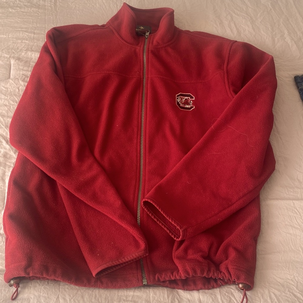 Gamecocks fleece zip jacket. Size M